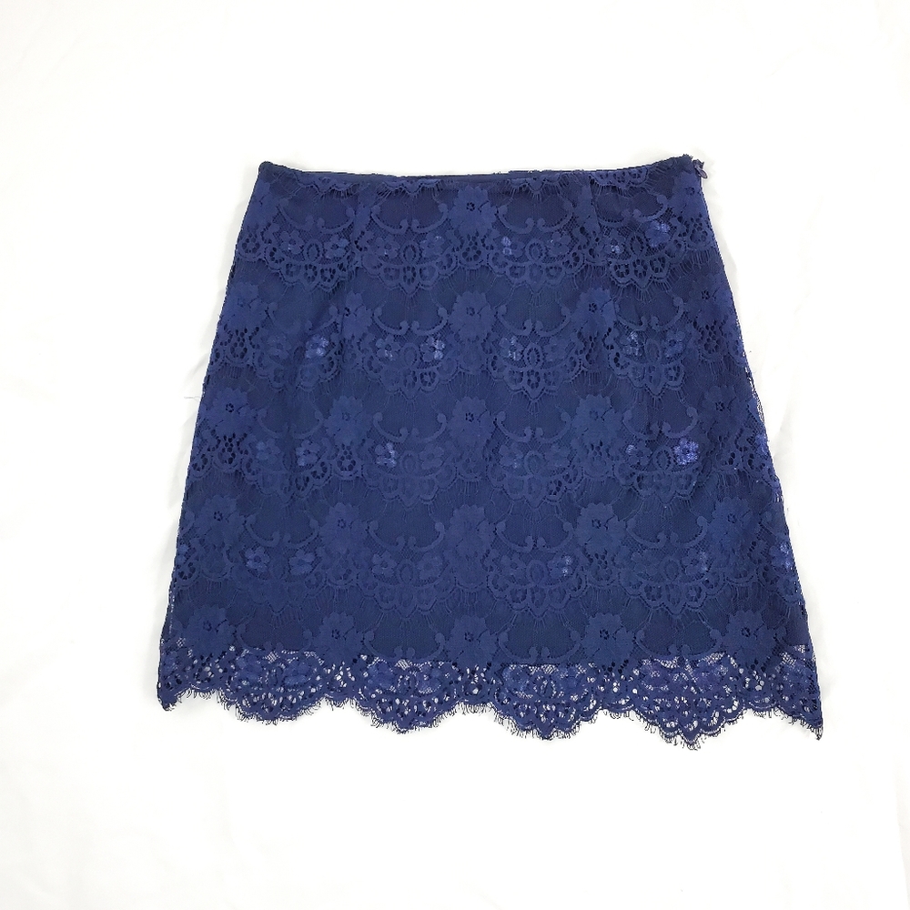 Forever21 Dark Blue Mini Silhouette Skirt Small